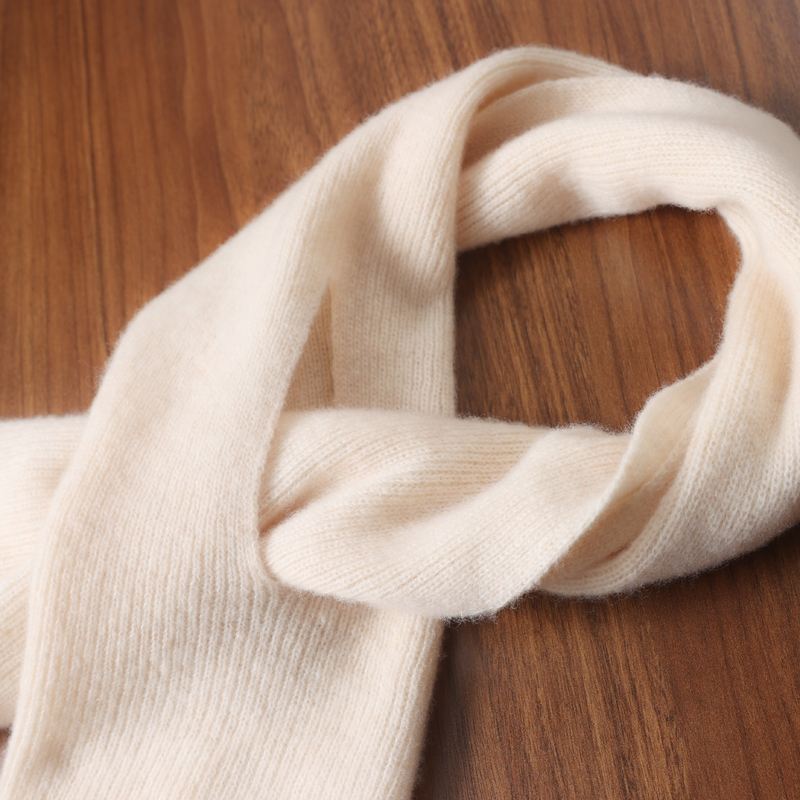 Wool Scarf Men - ใหม่ถักผ้าพันคอแบบกลวง 100% ขนสัตว์สำหรับผู้ชายและผู้หญิงฤดูหนาวกีฬาสีทึบนุ่มแฟชั่นผ้าพันคอ JYJ-916