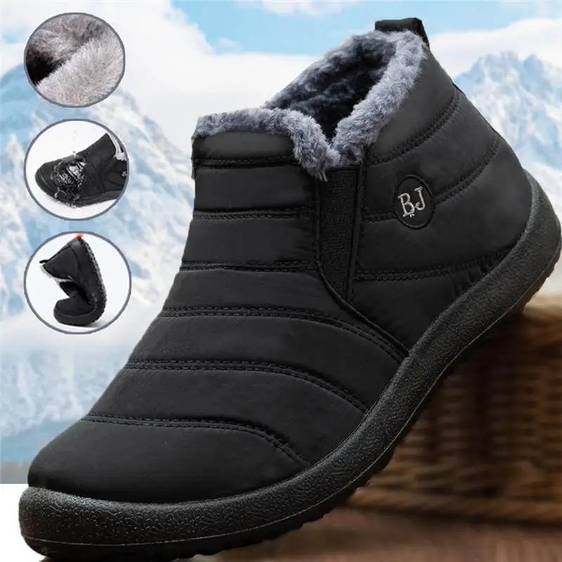 Waterproof Winter Boot - รองเท้าบูทหิมะแฟชั่นสำหรับผู้ชาย แบบหุ้มข้อ ให้ความอบอุ่นสำหรับฤดูหนาว กันน้ำ ใส่สบาย เหมาะสำหรับกิจกรรมกลางแจ้ง