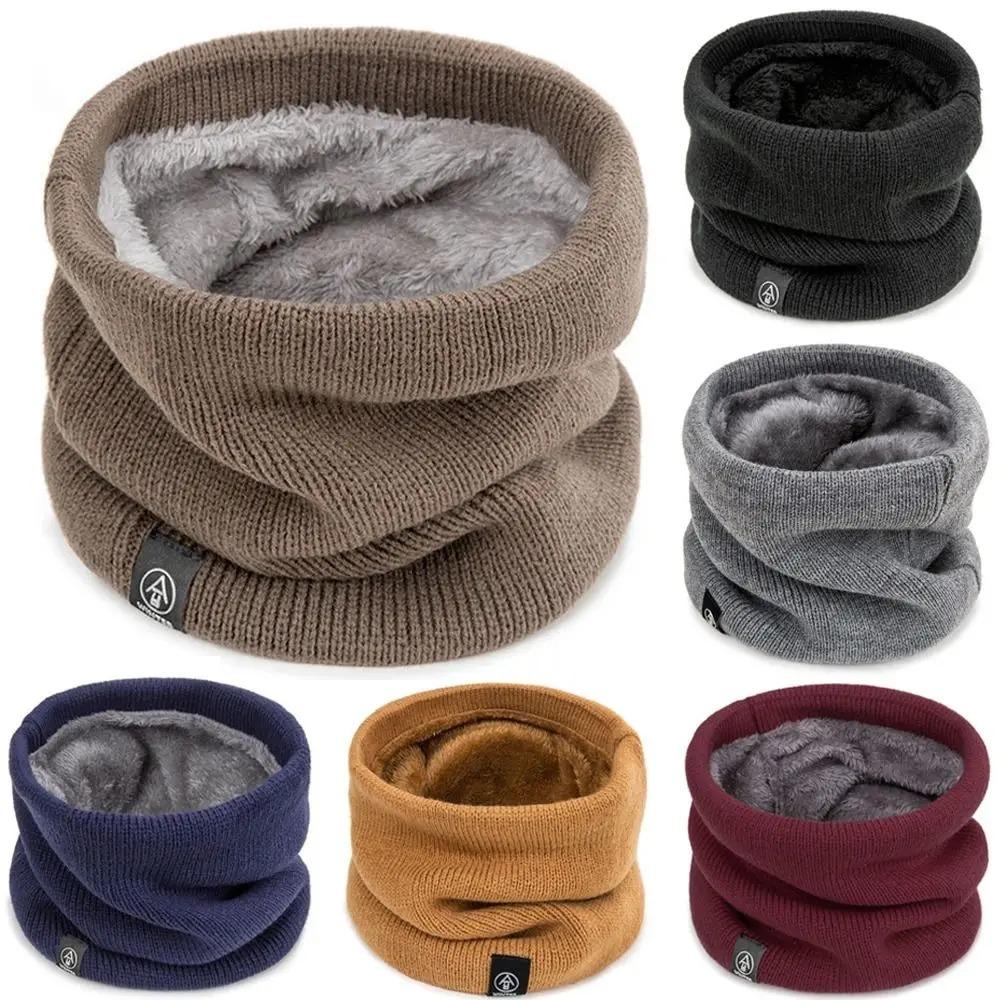 Wool Scarf Men - ผ้าพันคอไหมพรมแฟชั่นสำหรับผู้หญิง ผ้าคลุมศีรษะแบบหนา คล้ายผ้าแคชเมียร์ สำหรับฤดูหนาว ผ้าพันคอขนสัตว์อุ่นๆ สำหรับผู้หญิงและผู้ชาย