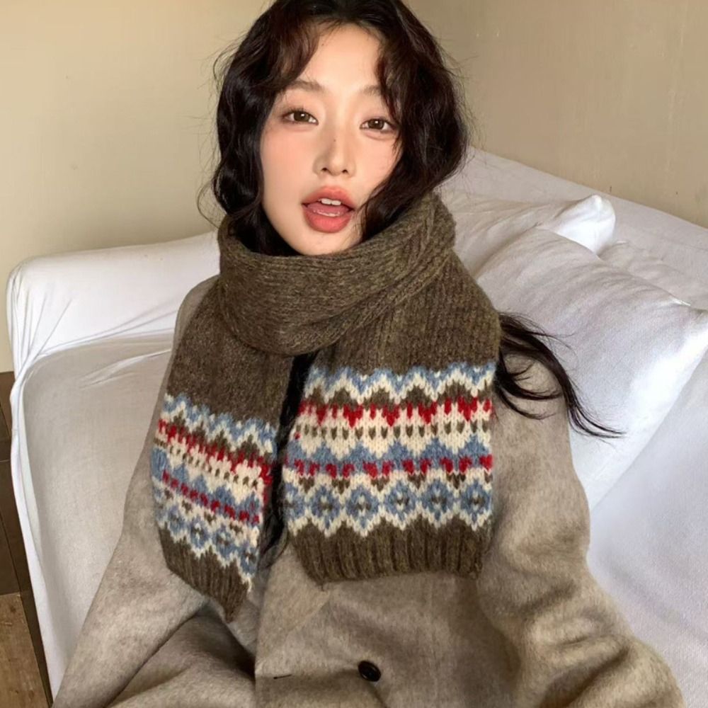 ผ้าพันคอไหมพรมลายแจ็คการ์ดแบบค - Wool Scarf Men บทวิจารณ์และราคา