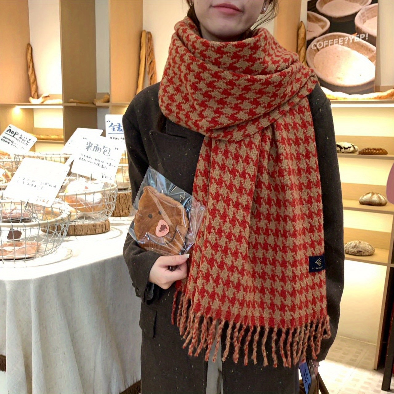 ผ้าพันคอขนสัตว์ FANGSIGE รุ่น  - Wool Scarf Men บทวิจารณ์และราคา
