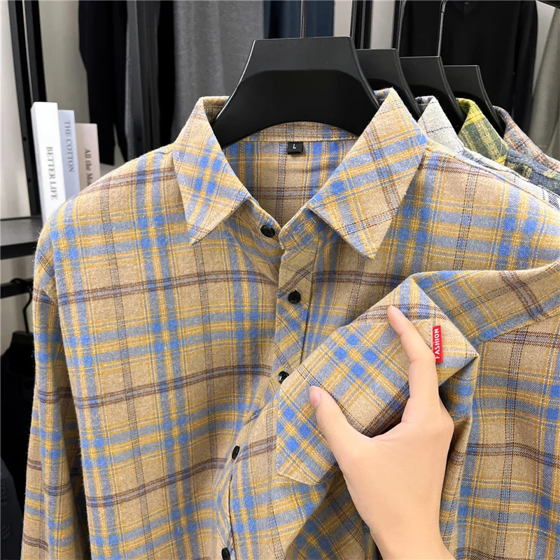 เสื้อเชิ้ตผู้ชายลายสก็อตแบบเรโ - Flannel Shirt Lined บทวิจารณ์และราคา