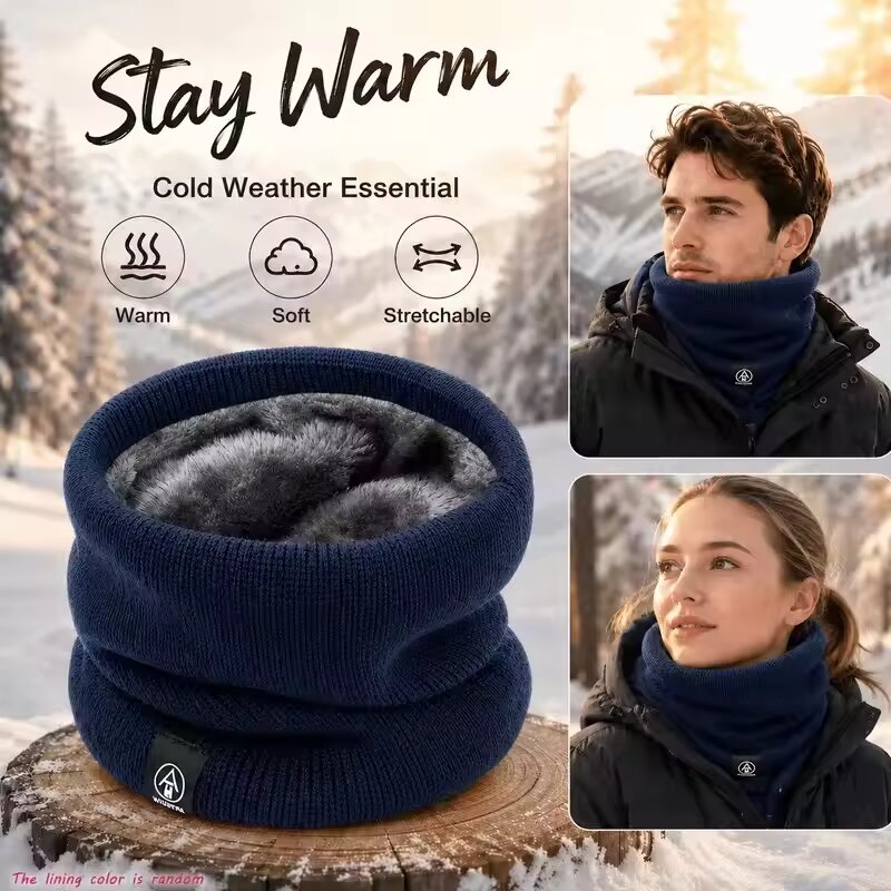 ผ้าพันคอถักไหมพรมกันหนาวสำหรับ - Wool Scarf Men บทวิจารณ์และราคา