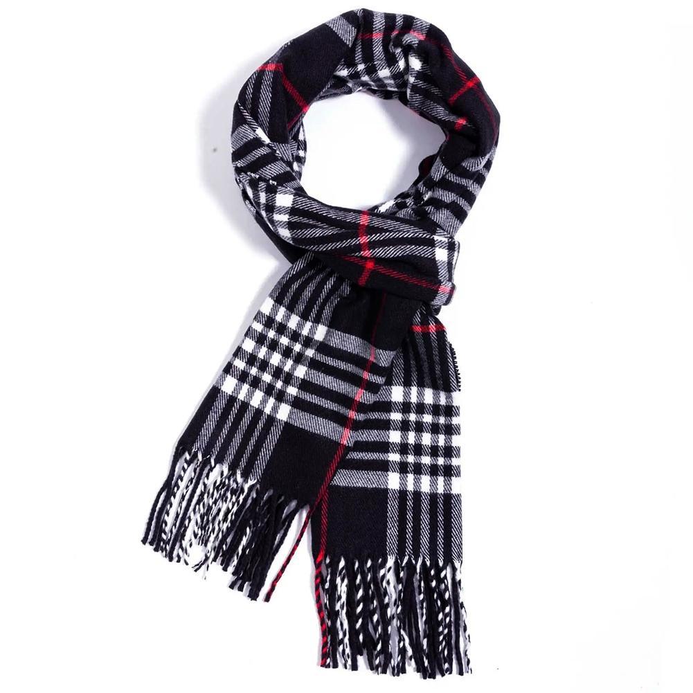 สไตล์อังกฤษฤดูหนาวผ้าพันคอ Fau - Wool Scarf Men บทวิจารณ์และราคา