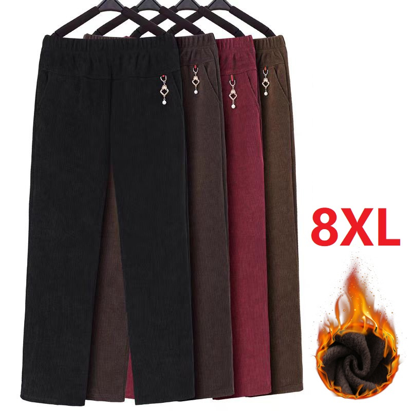 คุณภาพสูง Corduroy ตรงกางเกงผู - Corduroy Pant Warm บทวิจารณ์และราคา