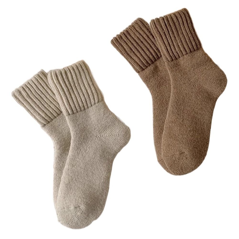 ถุงเท้าขนสัตว์หนาสีพื้นแบบสร้า - Thermal Sock Wool บทวิจารณ์และราคา