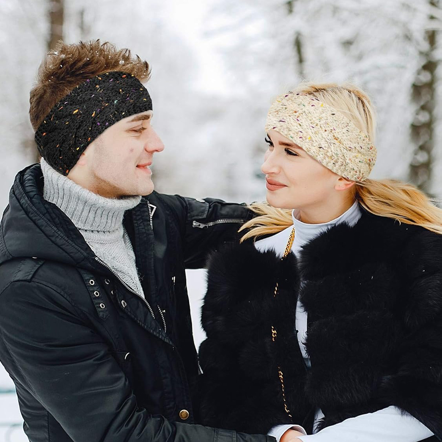 ที่คาดผมถักไหมพรมสำหรับผู้หญิง - Fleece Ear Warmer Band บทวิจารณ์และราคา