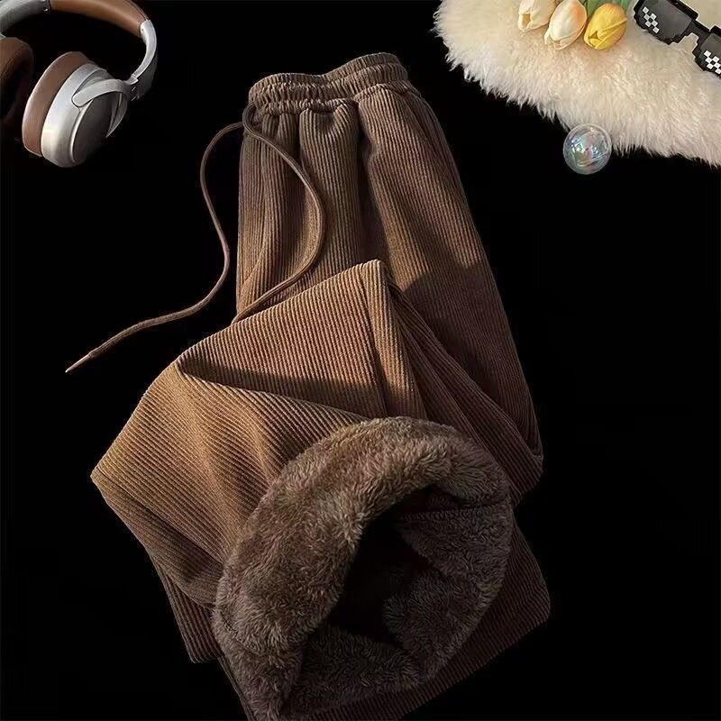 กางเกงขายาวทรงกระบอกผ้าลูกฟูกส - Corduroy Pant Warm บทวิจารณ์และราคา