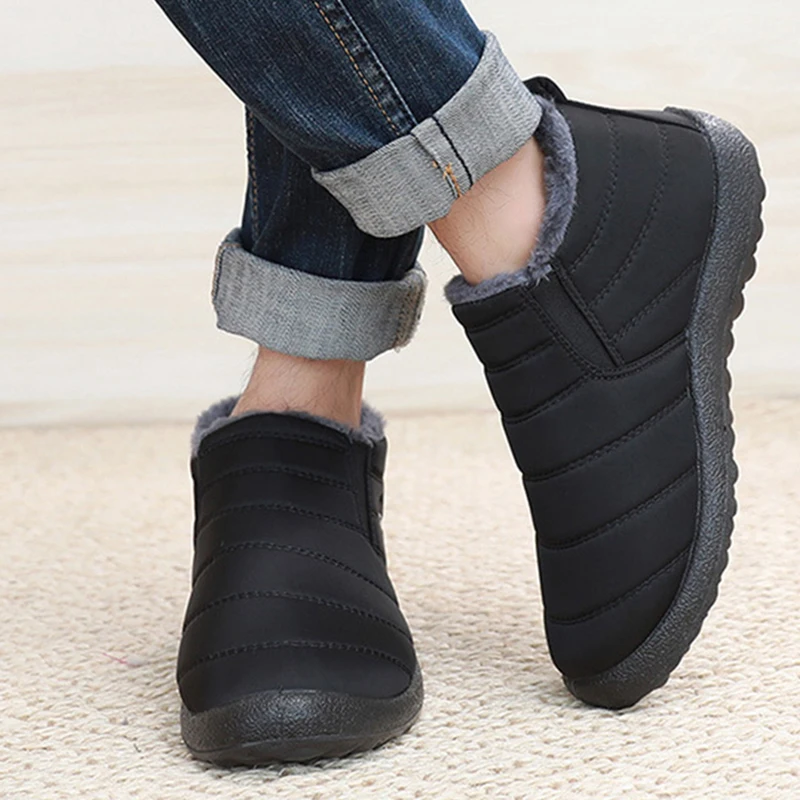 รองเท้าบูทหิมะแฟชั่นสำหรับผู้ช - Waterproof Winter Boot บทวิจารณ์และราคา