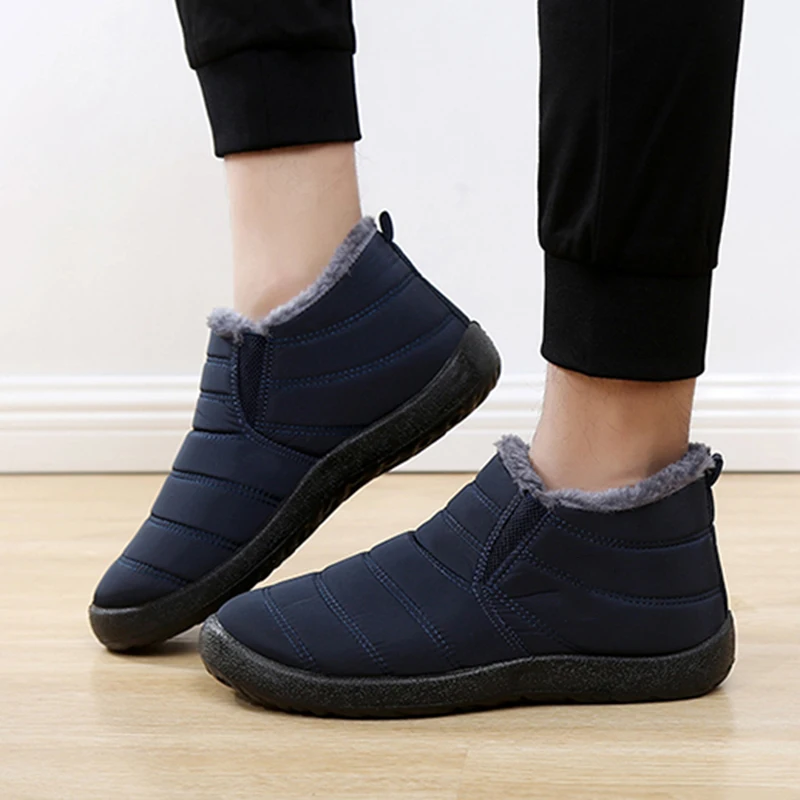 รองเท้าบูทหิมะแฟชั่นสำหรับผู้ช - Waterproof Winter Boot บทวิจารณ์และราคา