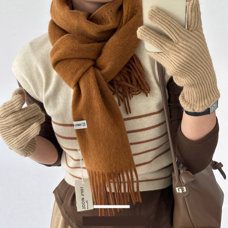 Elegant คุณภาพดี 100% ผ้าพันคอ - Wool Scarf Men บทวิจารณ์และราคา